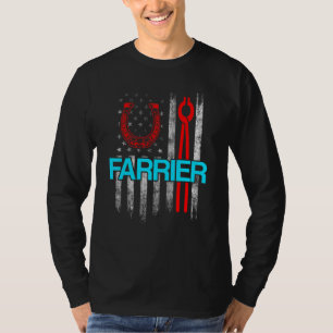 T-shirt Farrier Horseshoe Hoof Trimming Equine Shoeing 40