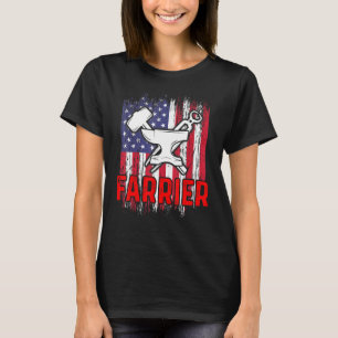 T-shirt Farrier Horseshoe Hoof Trimming Equine Shoeing _56