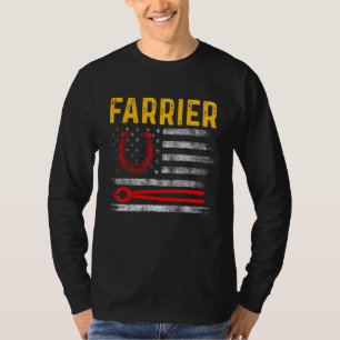 T-shirt Farrier Horseshoe Hoof Trimming Equine Shoeing 93