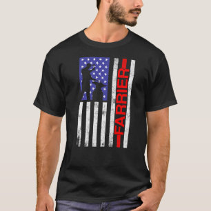 T-shirt Farrier Horseshoe Hoof Trimming Equine Shoing