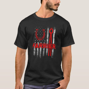 T-shirt Farrier Horseshoe Hoof Trimming Equine Shoing