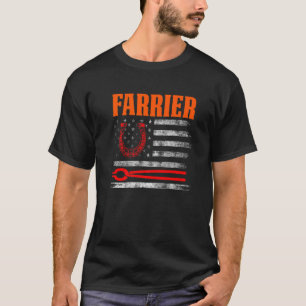 T-shirt Farrier Horseshoe Hoof Trimming Equine Shoing