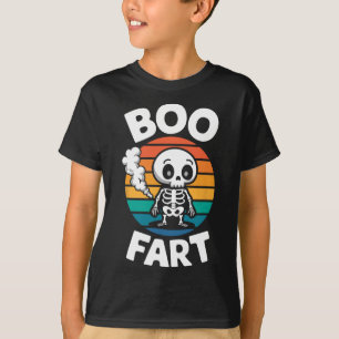 T-shirt Fart Drôle Farny Squelette Pour Halloween