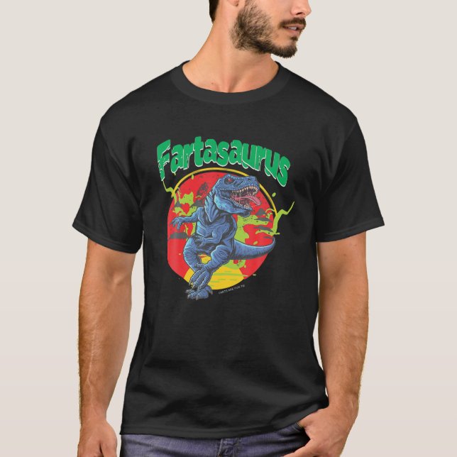 T-shirt Fartasaurus Farting Dinosaures (Devant)