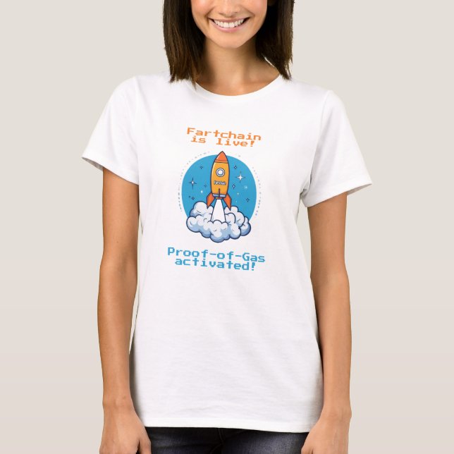 T-shirt Fartchain : Édition Preuve de gaz (Devant)