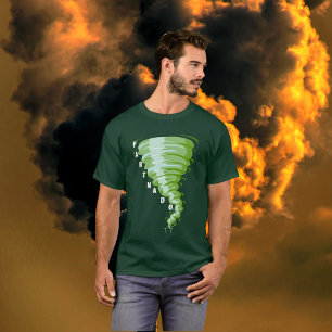 T-shirt Fartnado Gaz Vert Tornade couleur foncée Unisex