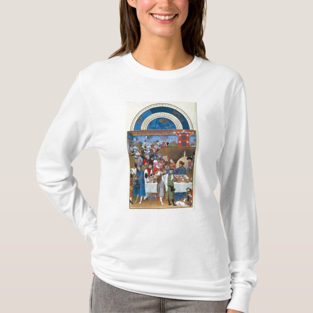 T-shirt Fascimile de janvier : scène de banquet (Devant)