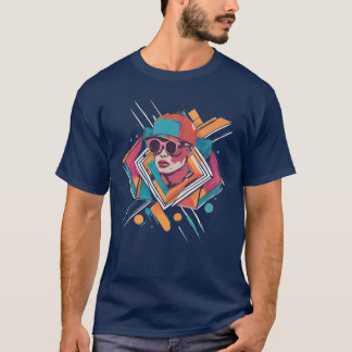 T-shirt Fascination de la jeunesse, art abstrait