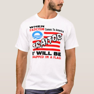 T-shirt Fascisme dans un drapeau !