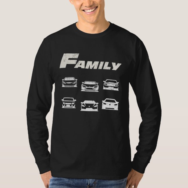 T-shirt Fast Car Family   1 (Devant)