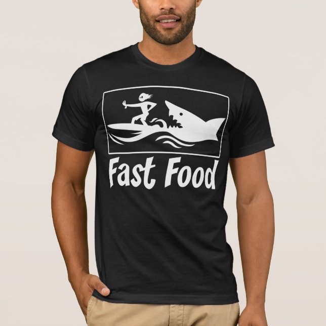 T-shirt Fast food blanc (Devant)