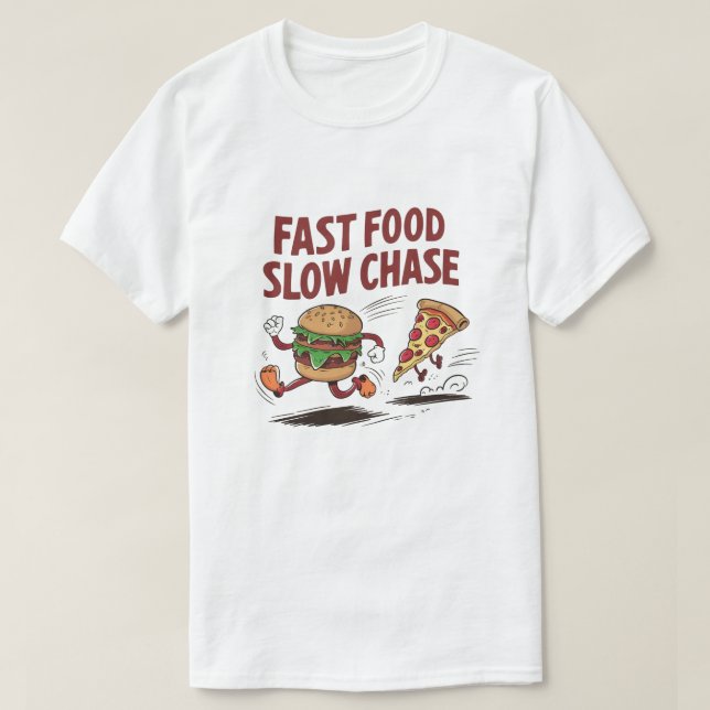 T-shirt Fast Food Chase (Design devant)
