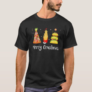 T-shirt Fast food Christmas Tree Taco Pizza French Fries C