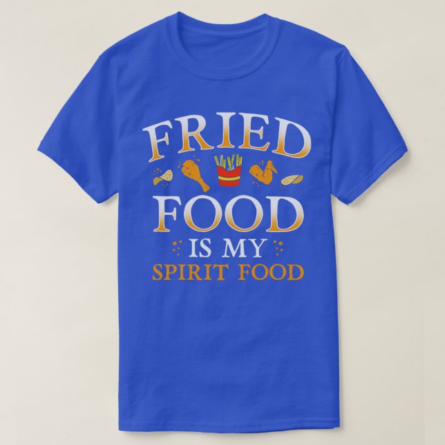 T-shirt Fast Food Fried Food Love Dit (Design devant)