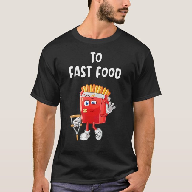 T-shirt Fast Food Fries (Devant)