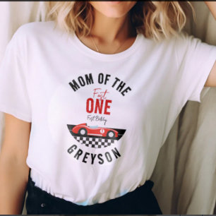 T-shirt Fast One Race Car Boy 1ère fête d'anniversaire