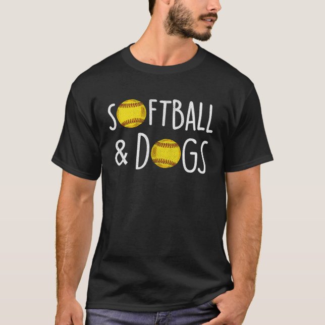 T-shirt Fastpitch Dog   Softball (Devant)