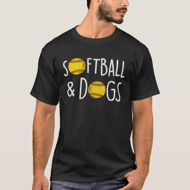 T-shirt Fastpitch Dog Softball (Devant)