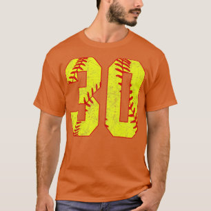 T-shirt Fastpitch Softball Numéro 30 30 Softball Jersey U