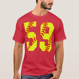 T-shirt Fastpitch Softball Numéro 59 59 Softball Jersey U