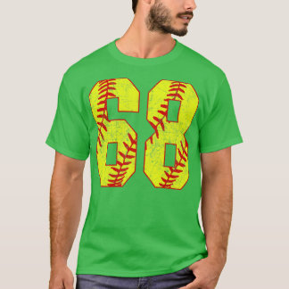 T-shirt Fastpitch Softball Numéro 68 68 Softball Shirt Jer