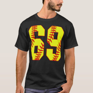 T-shirt Fastpitch Softball Numéro 69 69 Softball Jersey U