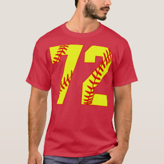 T-shirt Fastpitch Softball Numéro 72 72 Softball Jersey U