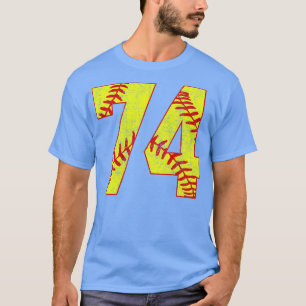 T-shirt Fastpitch Softball Numéro 74 74 Softball Shirt Jer