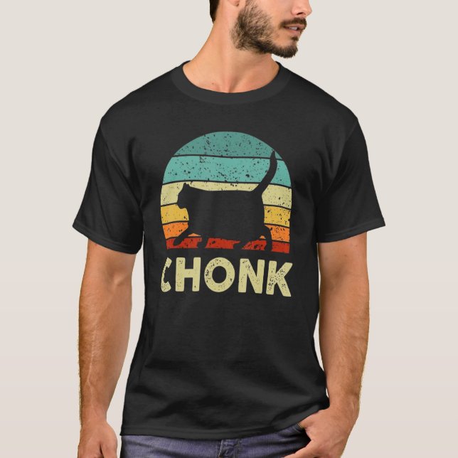 T-shirt Fat Chat Chonk Mème Parodie Random (Devant)