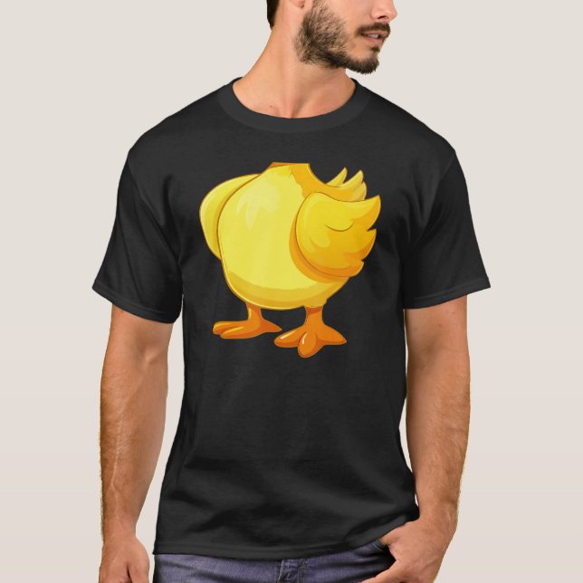 T-shirt fat cute yellow duck body costume halloween cospla (Devant)