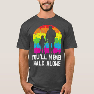 T-shirt Father Autistic Child Son Mom Dad Autism Awareness