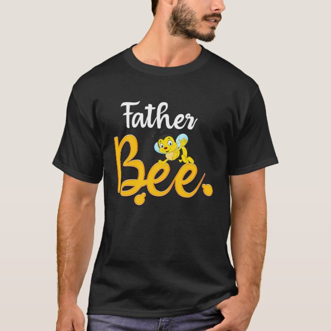 T-shirt Father Bee Matching Family First Bee Day Outfits (Devant)