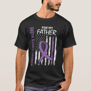 T-shirt Father Dad Alzheimers Awareness Flag Dementia Fami