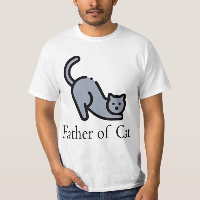 T-shirt Father of cat (Devant)