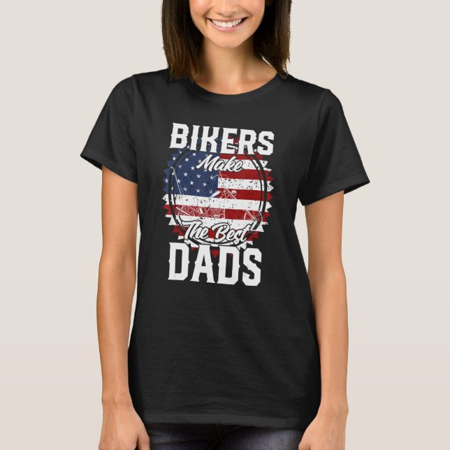 T-shirt Father s Day Biker Custom Chopper Motorcycle (Devant)