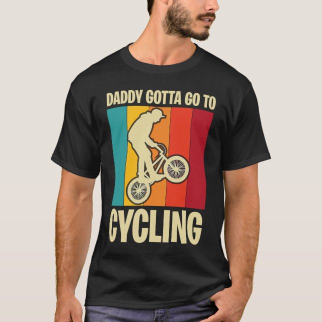 T-shirt Father's Day  Cycling and Biking Dad 3 (Devant)