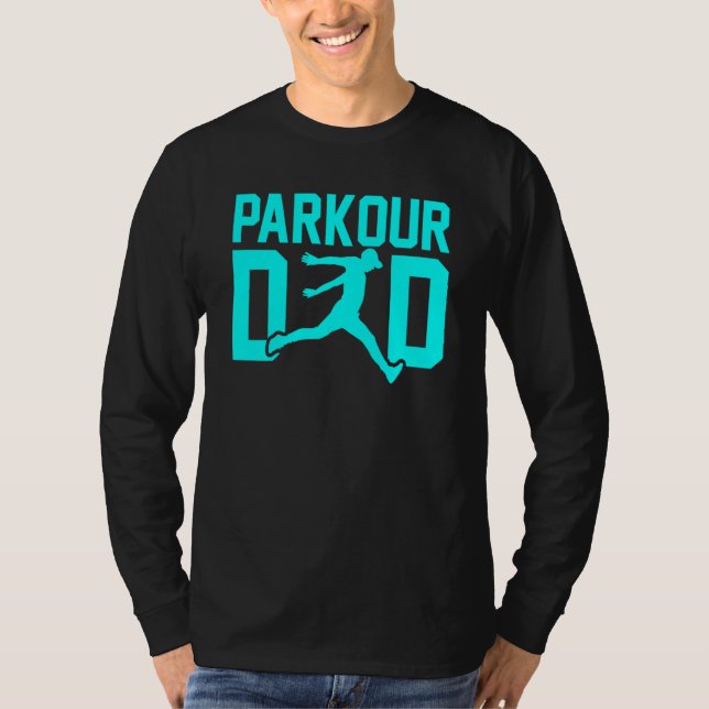 T-shirt Father's Day Free Running Traceur Daddy Parkour Da (Devant)