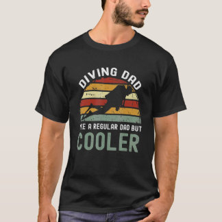 T-shirt Fathers Day Scuba Diving Dad Like A Regular Dad Bu