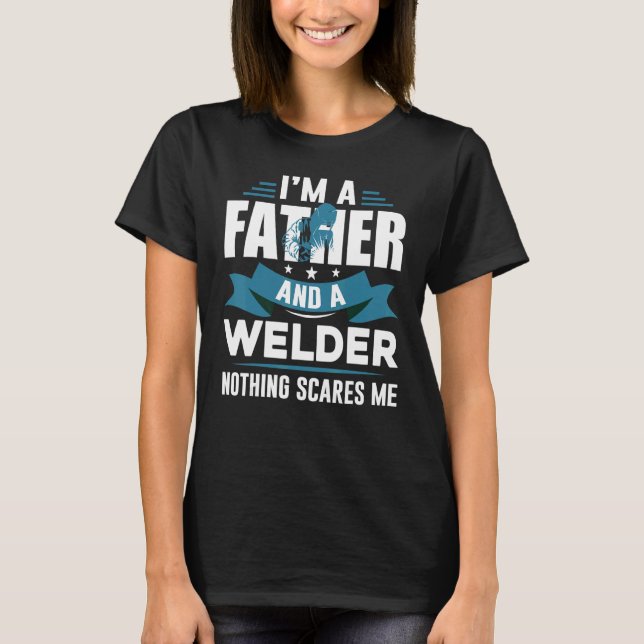 T-shirt Father's Day  USA Patriotic Welder Father (Devant)