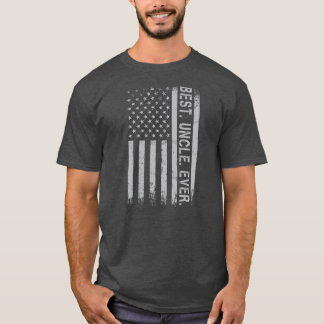 T-shirt Father's Say Best Uncle Ever With US American