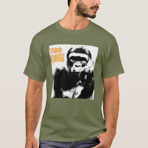 T-shirt Fatigue Green Gorilla Pop Art Motivationnel tendan