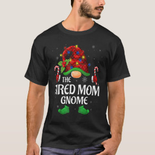 T-shirt Fatigué Maman Gnome Buffalo Rouge Plaid Famille Co