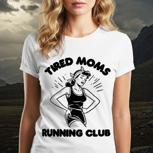 T-shirt Fatigué Moms Running Club