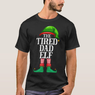 T-shirt Fatigué Papa Elf Correspondant Famille Pyjama de 