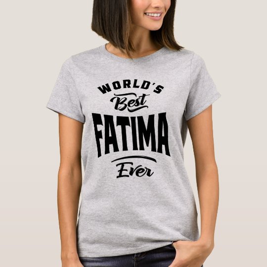 T Shirt Fatima Nom Personnalise Cadeau D Anniversaire Zazzle Fr