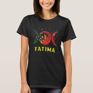 T-shirt Fatima Ville Portugaise Rétro Drapeau Portugal