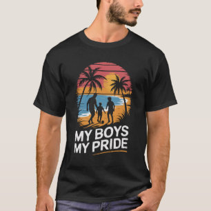 T-shirt Fatjer et 2 fils de beach soccer