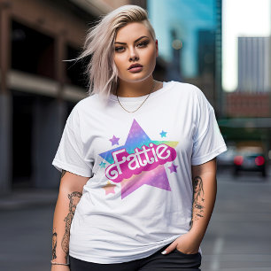 T-shirt Fattie Plus Size BBW Fat Girl Retro 90's Style