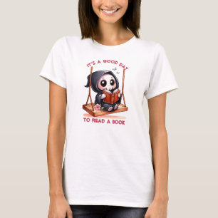 T-shirt Faucheur à l'aquarelle, amateur de livres