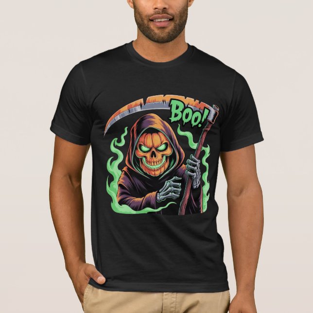 T-shirt Faucheur d'Halloween (Devant)